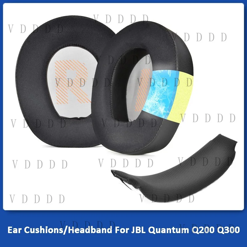 L... Cooling Ice Gel Ear Pads Cushion Replace for JBL Quantum Q200 Q300 Headphones