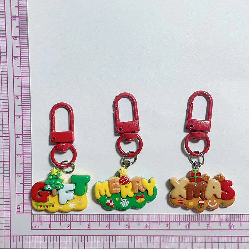 Christmas English Character Board Keychain Backpack Hangings Ornaments Accessries Gifts