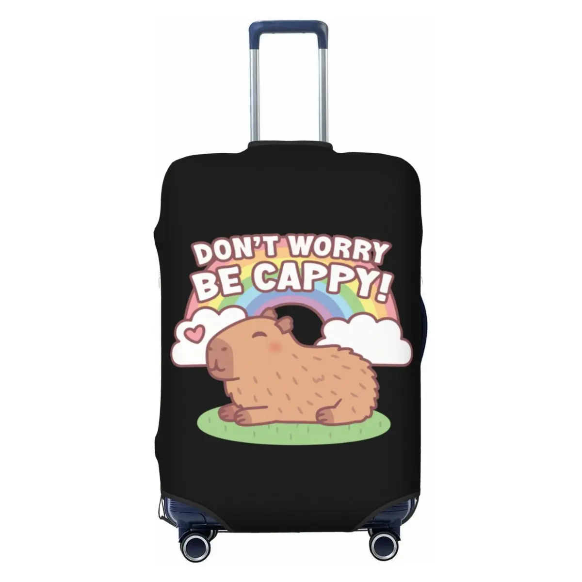 

Cute Capybara And Rainbow Suitcase Cover Elastic Luggage Covers Protector for 18-32 inch