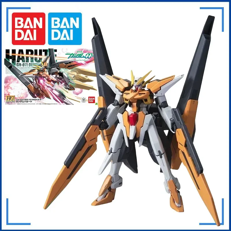 

Bandai натуральная модель Gundam, комплект аниме-фигурки HG 1/144 GN-007, коллекция Harute Gunpla, аниме-фигурки, игрушки для детей
