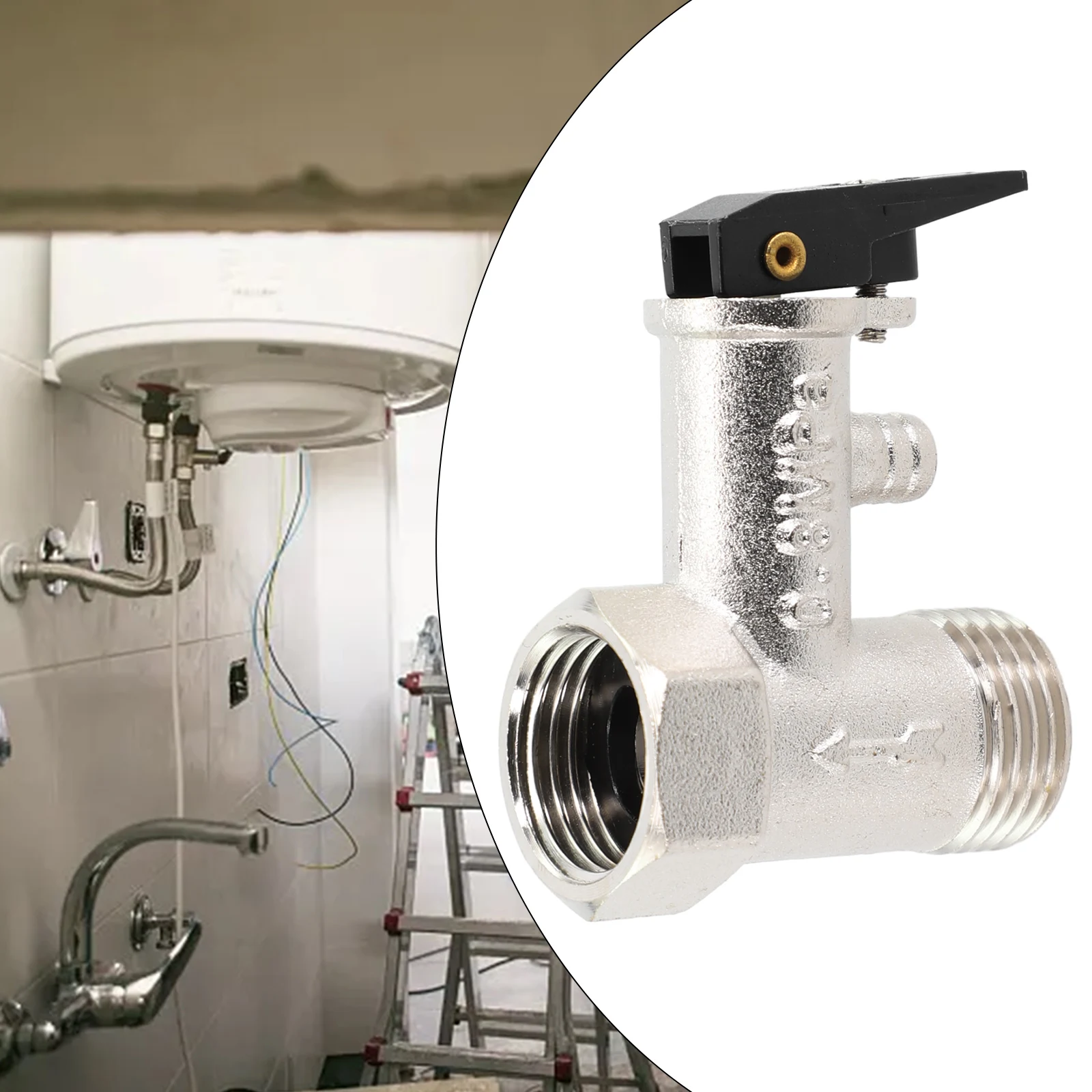 High Quality Relief Valve Bath Supplies Safety Check Valve Safety Valve Protect Against Overpressure Electric Water Heater