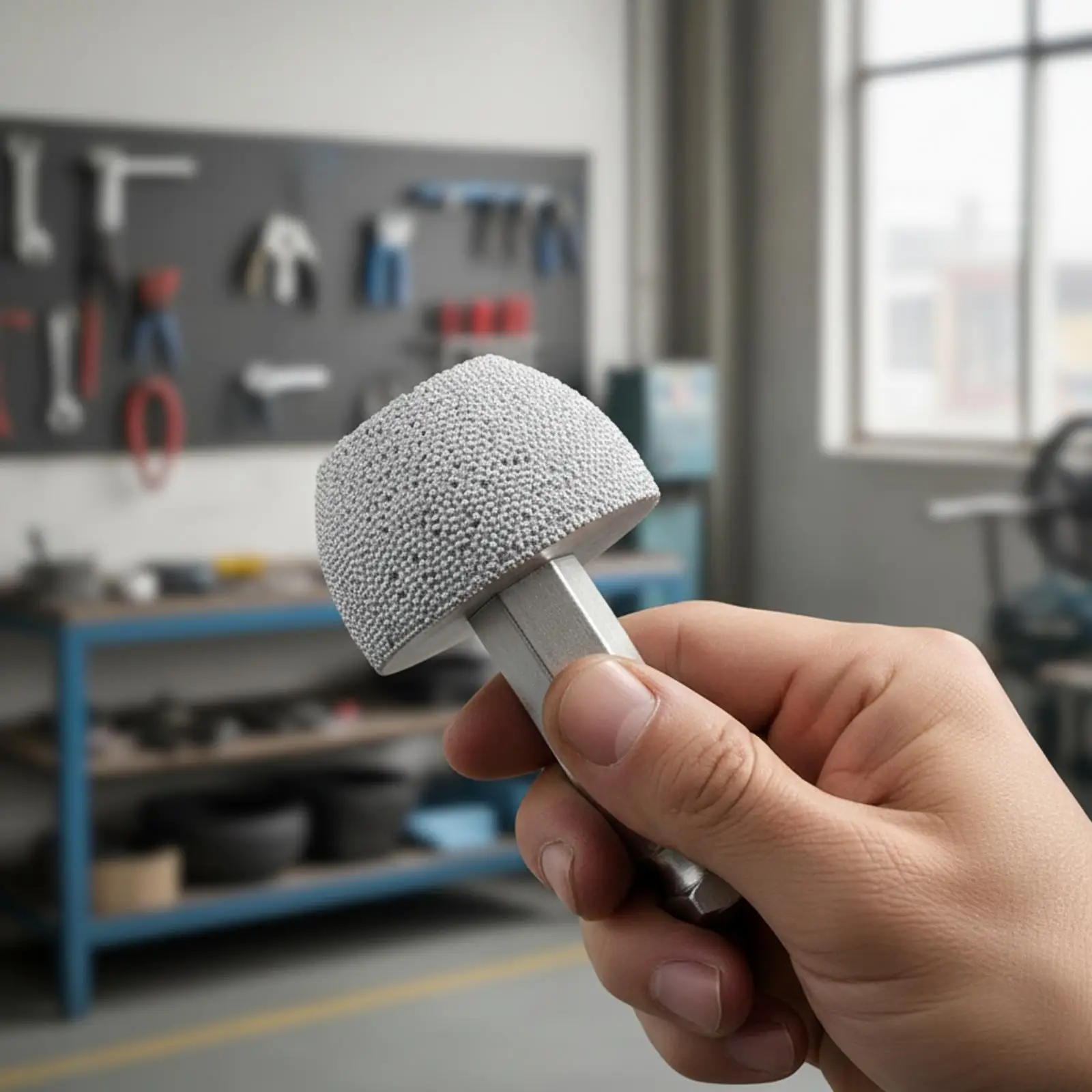Tire Repair Grinding Head Aluminum Oxide Construction for Rubber Buffing Garage Tool with Connector Multi Head Tool view 5