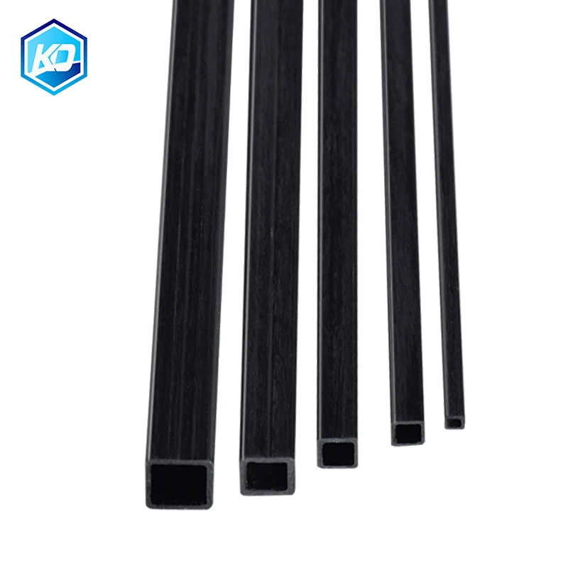 8Pcs/Lot Carbon Fiber Square Tube Length 500mm OD 3mm 4mm 5mm 6mm 10mm Suitable for Model Aircraft Kite Tail