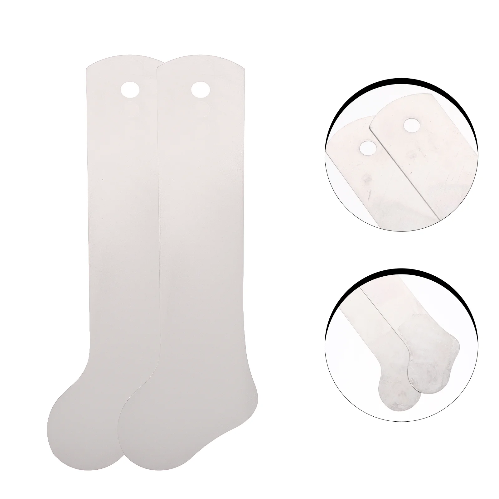 

2 Pcs Sock Shaping Board Press Socks Plates Heat Machine Metal Jig Sublimation Dye