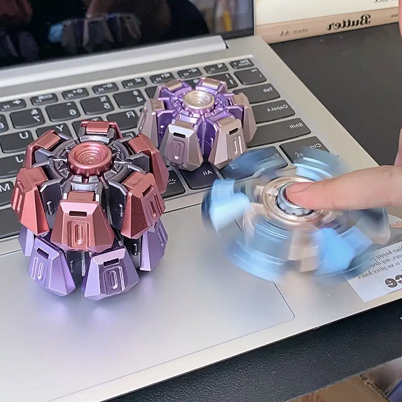 4 pièces nouveauté Fidget Spinner jouet écoliers, acheteurs Anti-Stress anxiété résistant à la pression jouets décompression cadeau