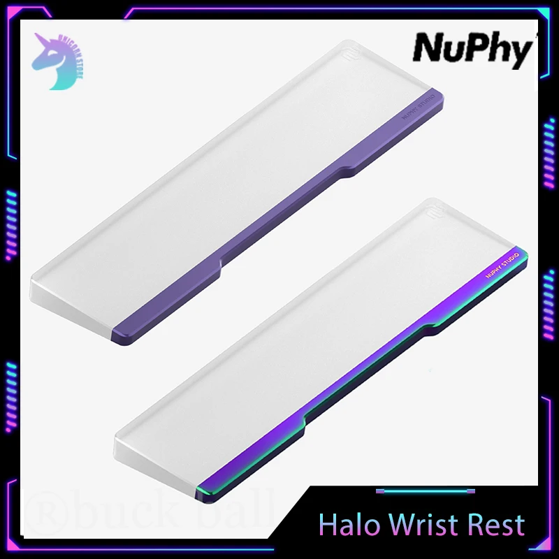 

Nuphy Halo 96/75/65 Wrist Rest For Keyboards Aluminum Alloy Twotone Acrylic Hands Rest Wrist Holder Pad Keyboard Accessory Gift