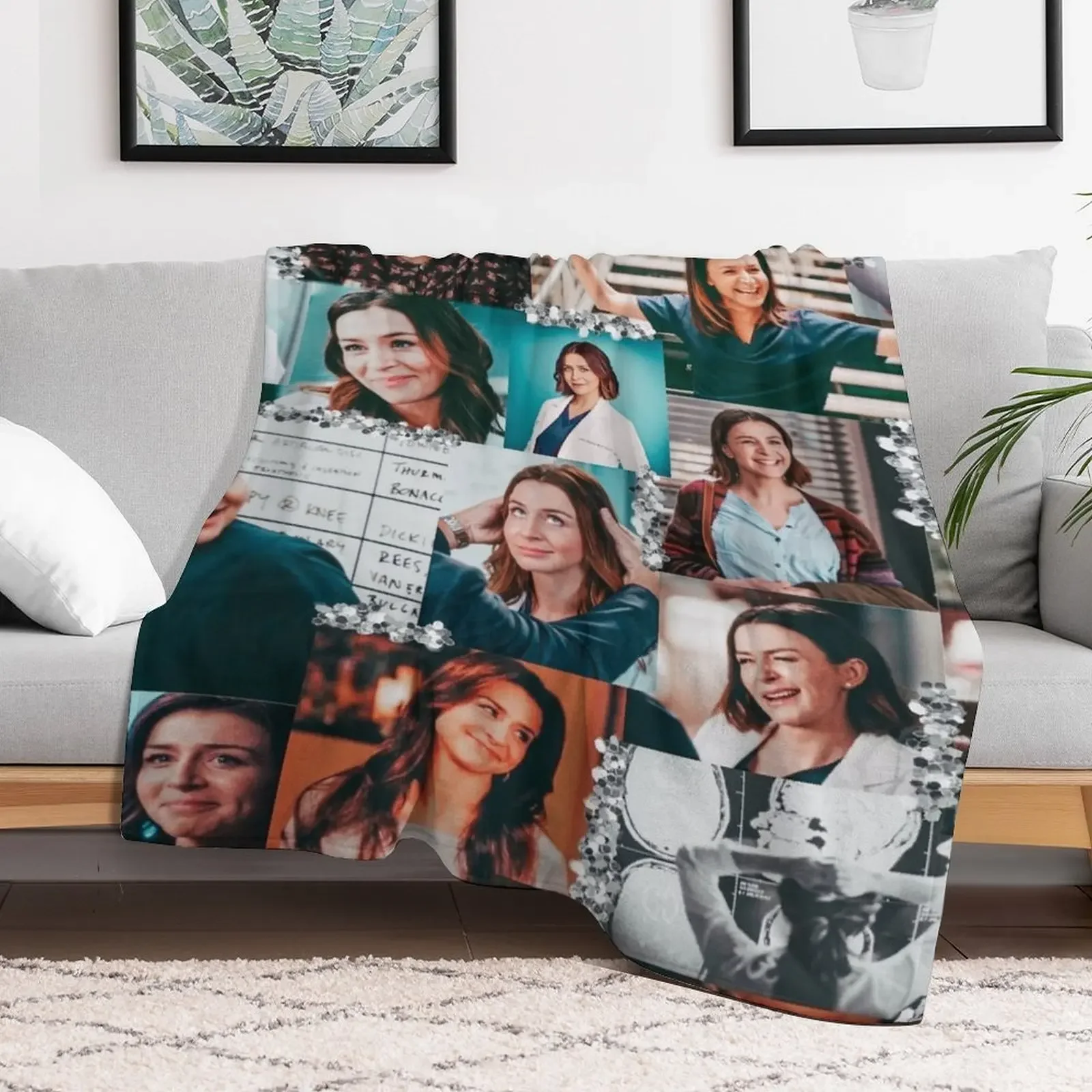 amelia shepherd collage :) Throw Blanket Travel Decoratives Blankets