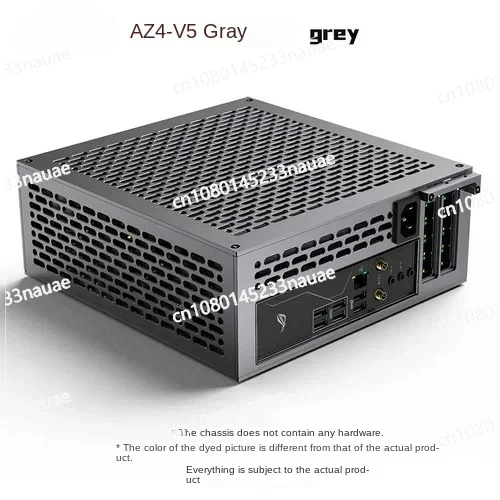 Single Monitor Chassis with Double-sided Chamfered 1u Power Supply, Itx Lzmod 5L Mini A24-V5 Dual Slot