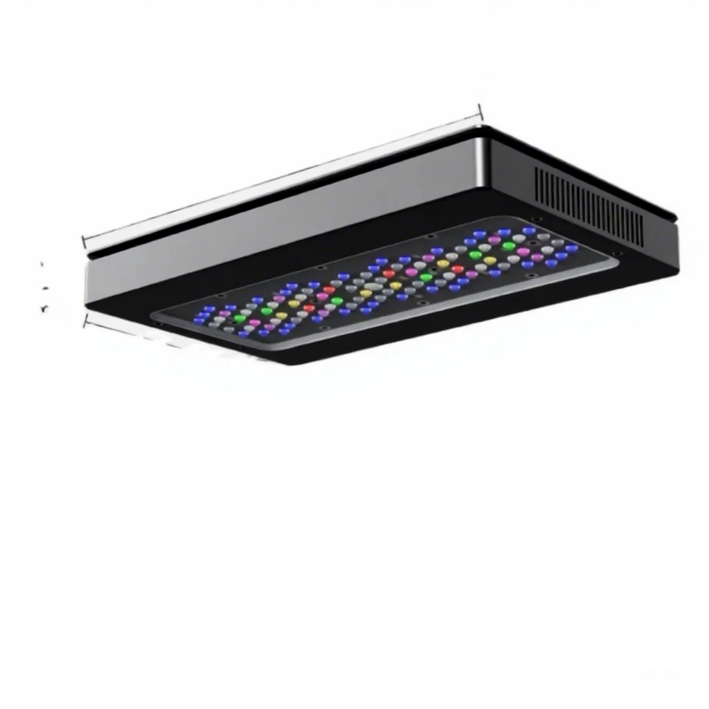 10 Channels Sunrise And Sunset Megawatts Led Saltwater Aquarium Lights Marine Coral Reef Fish Tank Plastic Box ABS