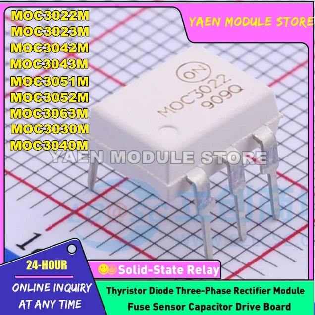 50PCS/LOT MOC3022M MOC3023M MOC3042M MOC3043M MOC3051M MOC3052M MOC3063M MOC3030M MOC3040M NEW OptoCoupler IN STOCK