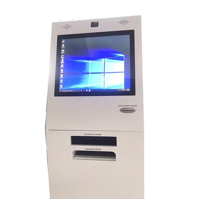 OEM ODM Self-Service Kiosk for Banking & Medical Capacitive Touch Screen Document Scanning Copying Printing Machine SDK Function