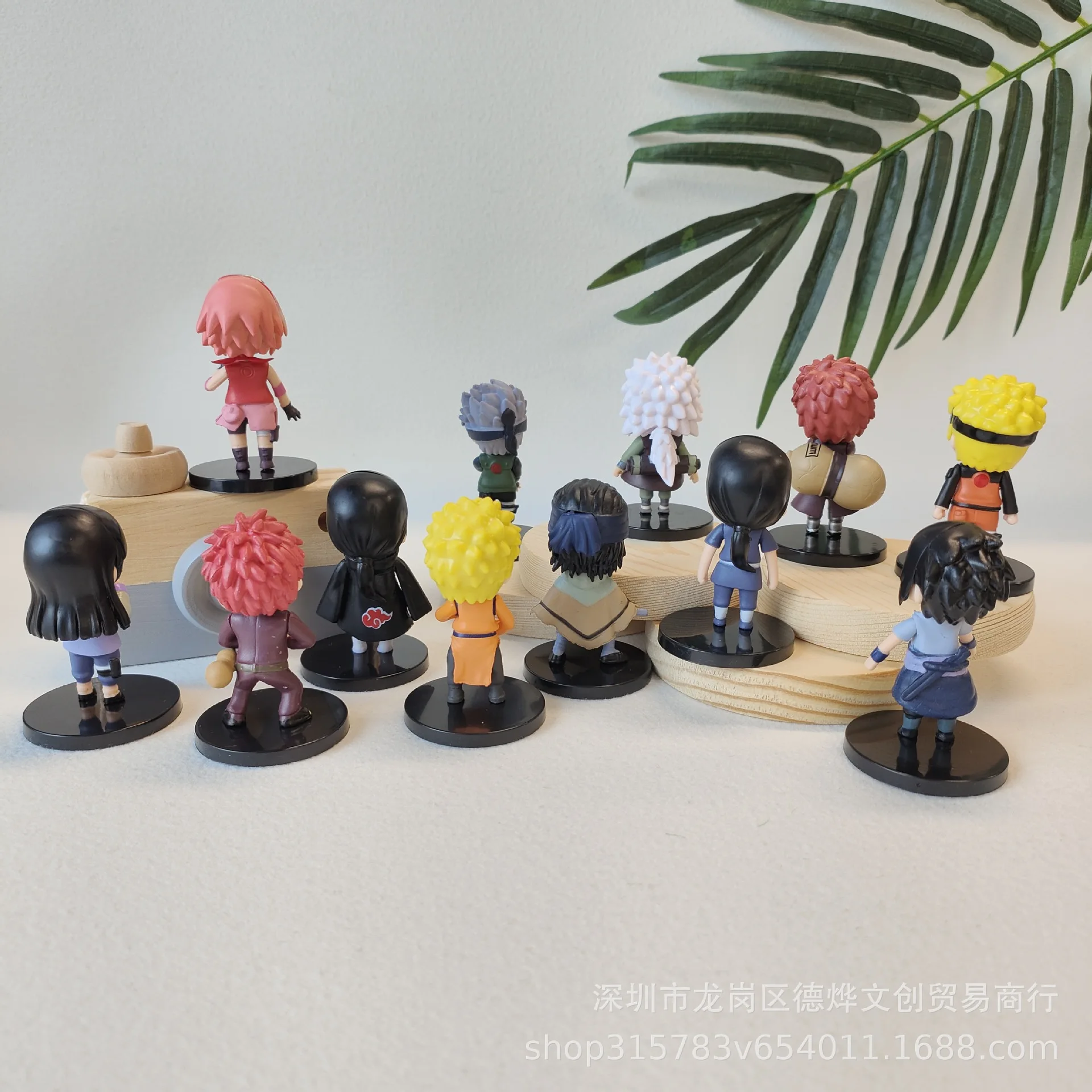 Figurines NarAAAnime de 2e génération pour enfants, Sasuke, Itachi, Kakashi, Gaara, Jiraiya, Sakura, version Q, jouets en PVC, cadeau de poupées, ensemble de 12 pièces