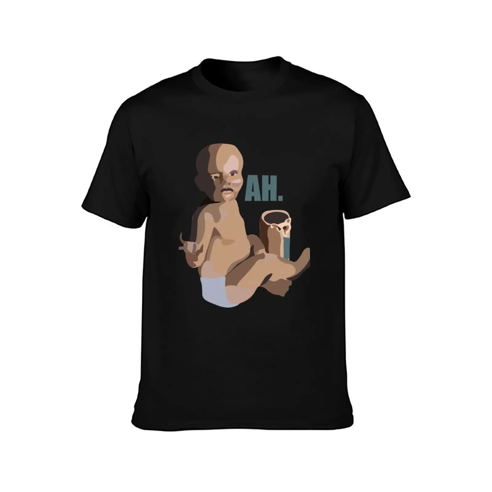 Peanut Butter Baby T-Shirt, Summer Casual Cotton Tee, Oversized Streetwear Tops, Vintage Graphic Print, Loose Fit Short Sleeve