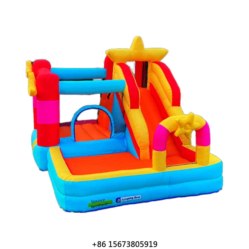 Ocean-Themed Air Soft Jumping Castle Kids' Fun All-Ages Inflatable Bounce House with Water Slide Entertainment From Ocean