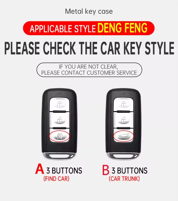 Metal Leather Car Key Case Cover For Dongfeng DFM DFSK Glory DFM 580 330 360 370 S560 miniev F507 S30 H30 AX7 AX5 AX4 AX3 MX5 view 2