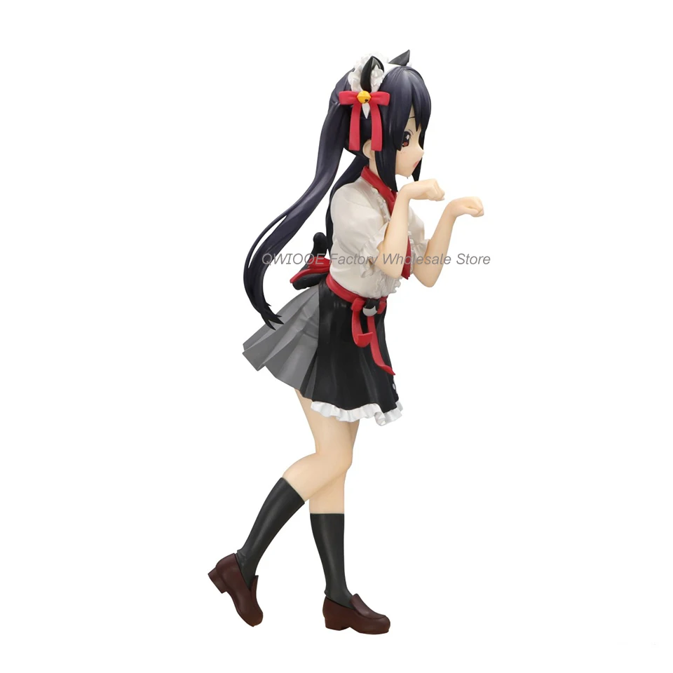 FuRyu-figuras de acción originales para niños, juguetes coleccionables de Anime japonés, Nakano Azusa, 18cm, envío directo, FuRyu K-ON