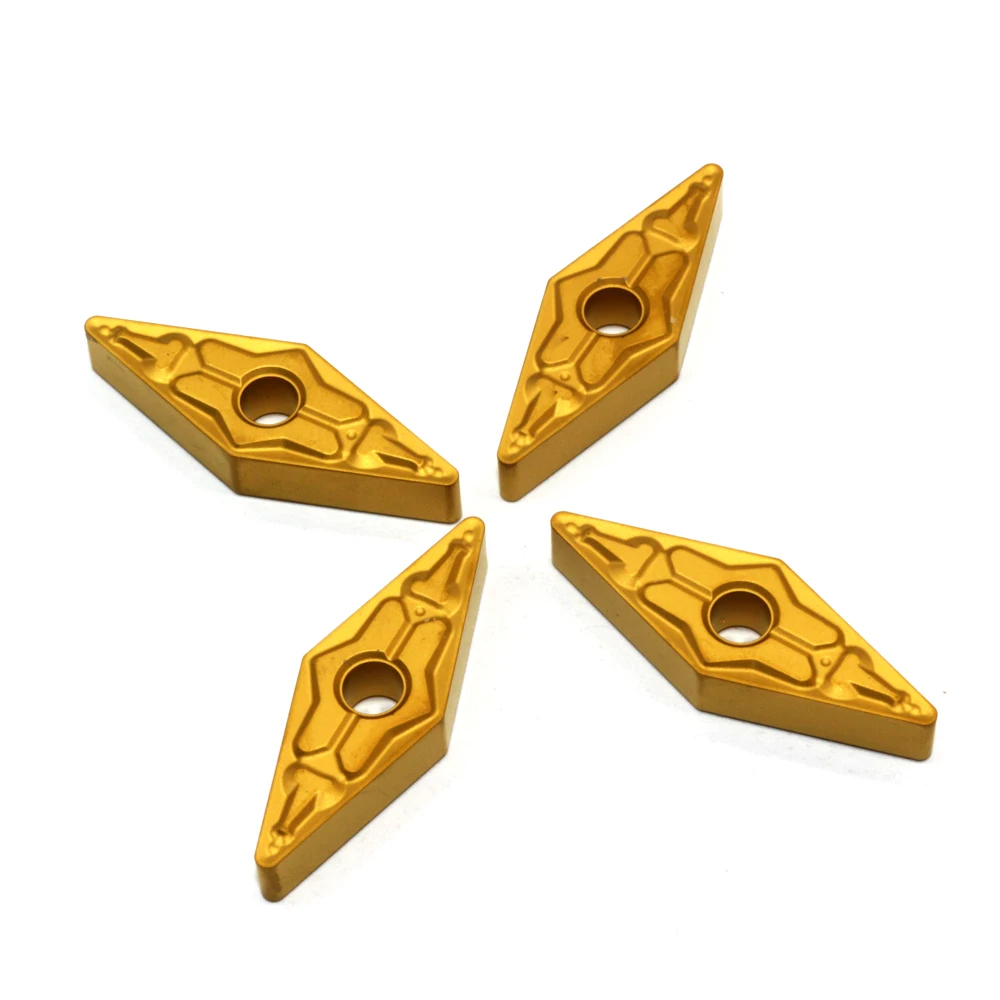 10PCS VNMG160408 TM T9125 Carbide Insere Alta Qualidade Externa Torneamento Ferramenta CNC Torno Cortador Ferramentas Lâmina De Metal