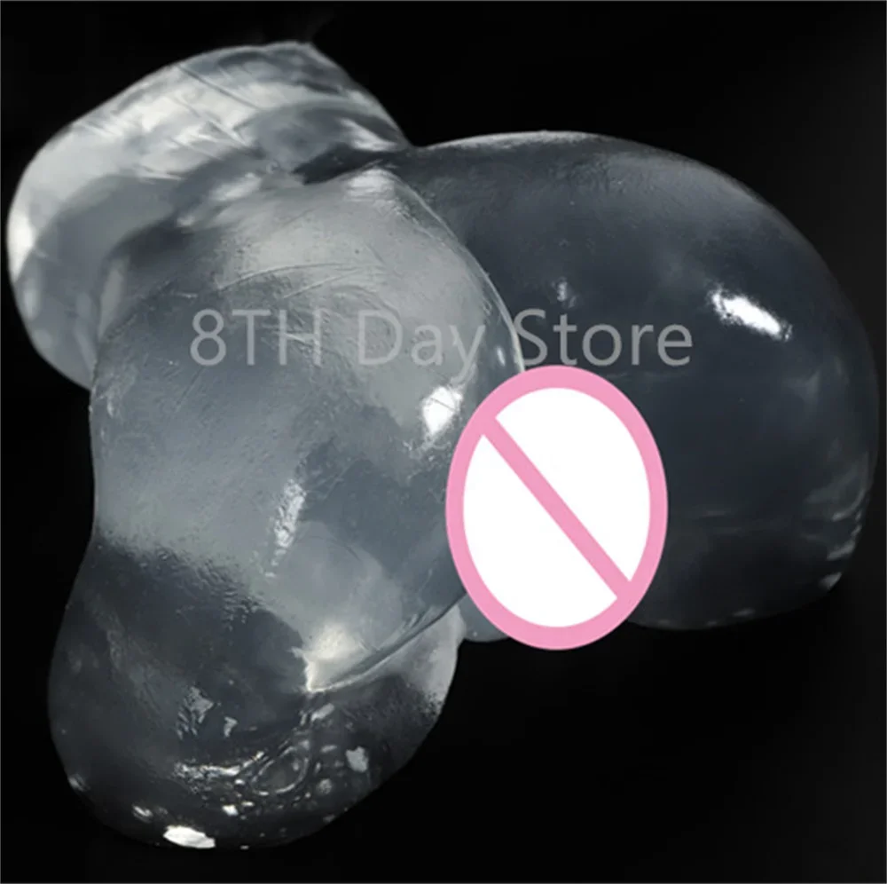 Transparent Butt Sex Toys for Men Artificial Vagina Anal Channel Pocket Pussy Male Masturbrator Buttocks Adult Masturbation Toy