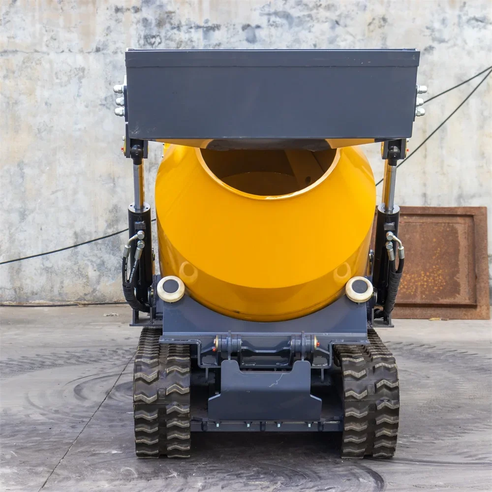 รถผสมคอนกรีตแบบตีนตะขาบ รถดัมพ์ รถผสมคอนกรีตประกอบเอง