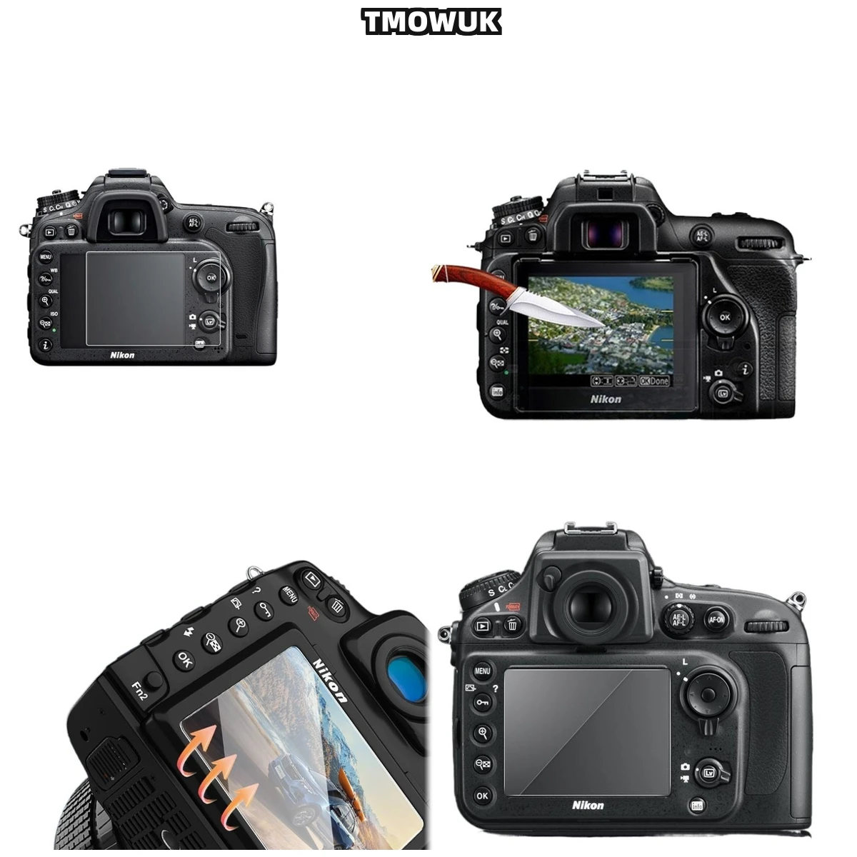 

For Nikon D7500 9H Hardness HD Clear Anti-Scratch Tempered Glass Screen Protector LCD Film