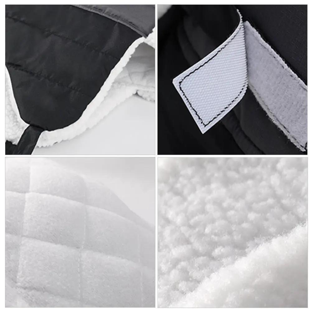 

Fuzzy Fleece Lined Hats for Kids Warm Earflap Hat Snow Ski Windproof Chin Strap Lightweight Durable Winter Protection