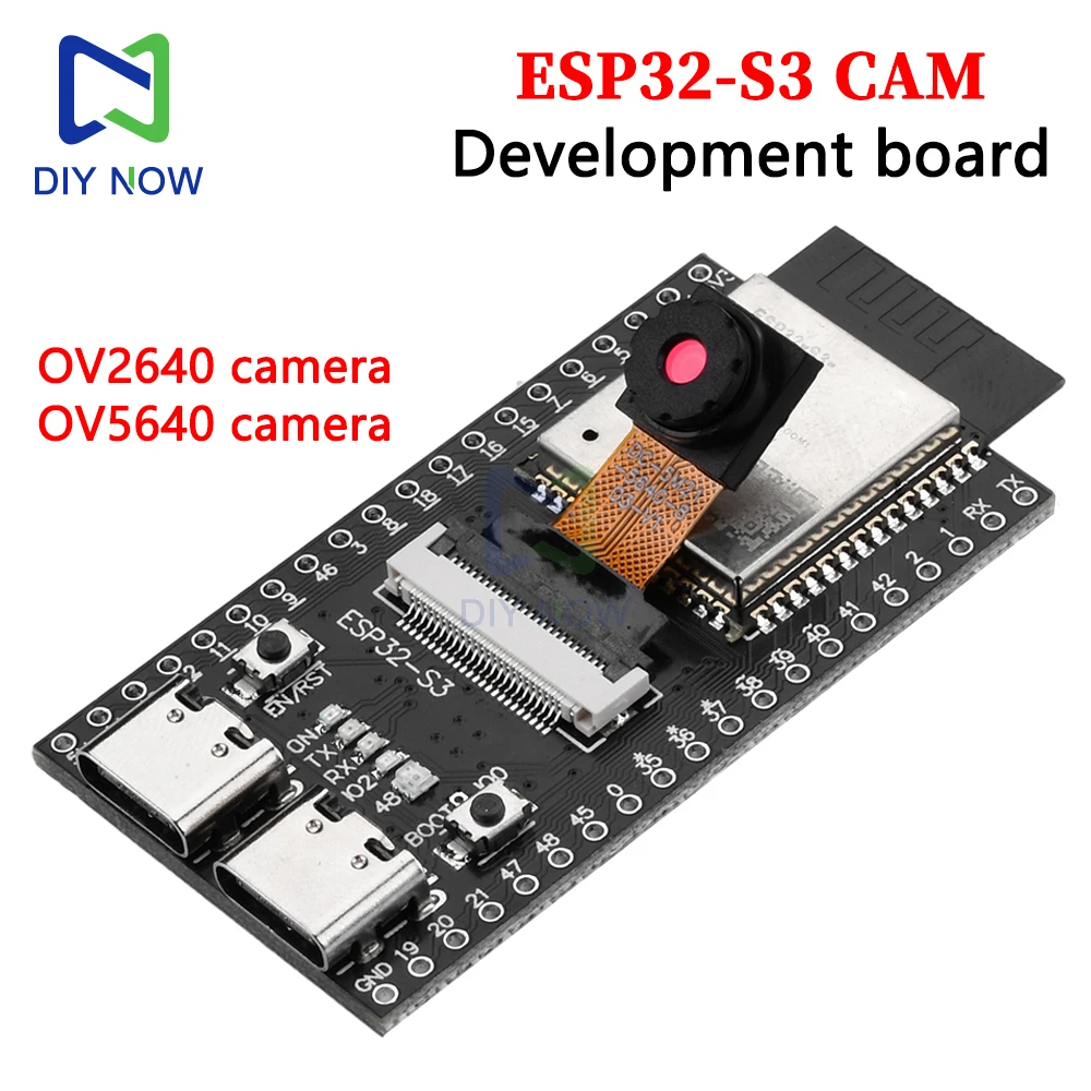 ESP32-S3 CAM development board WiFi Bluetooth module onboard ESP32-S3 N16R8 dual TYPE-C OV2640 /OV5640 Camera