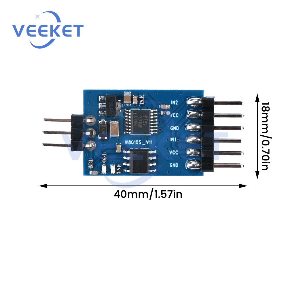 3-канальный модуль переключения видеопереключателя FPV для многокамерных дронов FPV с высокоскоростным коммутационным чипом