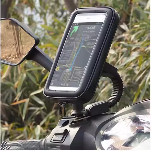 Waterproof Bicycle Phone Holder Motorcycle Bike Handlebar Phone Case Bag for iPhone 15 Pro Max 14 Samsung Bike Phone Stand Mount
