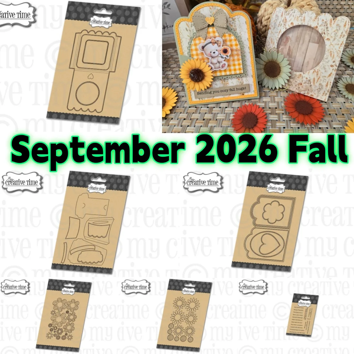 2026 New Fall Sunflowers Coffee Gift Metal Cutting Dies Clear Stamps For DIY Greeting Card Scrapbook Diary Decoration Embossing