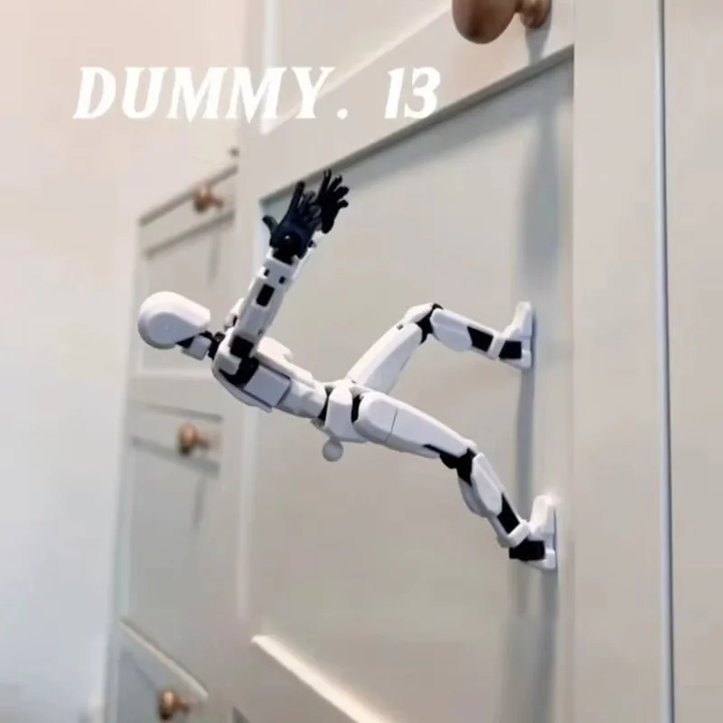 Dummy13 Lucky 13 Magnetic Jointed Action Figure 3D Printed Multi Articulated Gravity Defying EDC Fidget DIY Movable Kids Toy