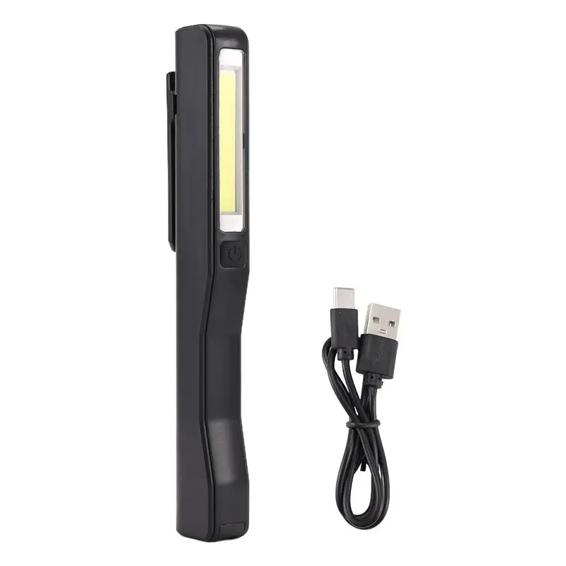 New Shown-Rechargeable LED COB Portable Camping Work Inspection Light Lamp Hand Torch Magnetic For Household Workshop Automobile