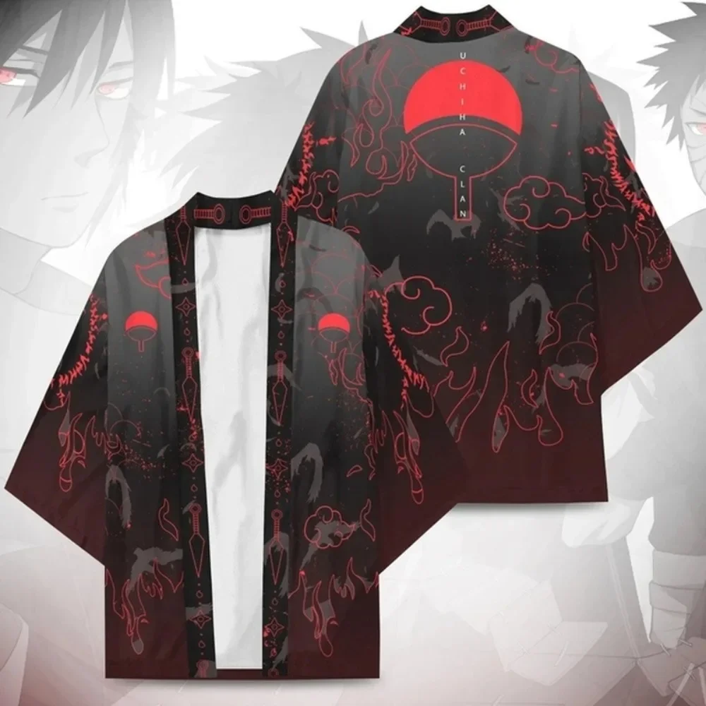 

Anime Naruto Cloak Cosplay Costume Kakashi Konoha Madara Haori Sasuke Kimono Uchiha Madara Coat Cardigan Pajamas Bathrobe