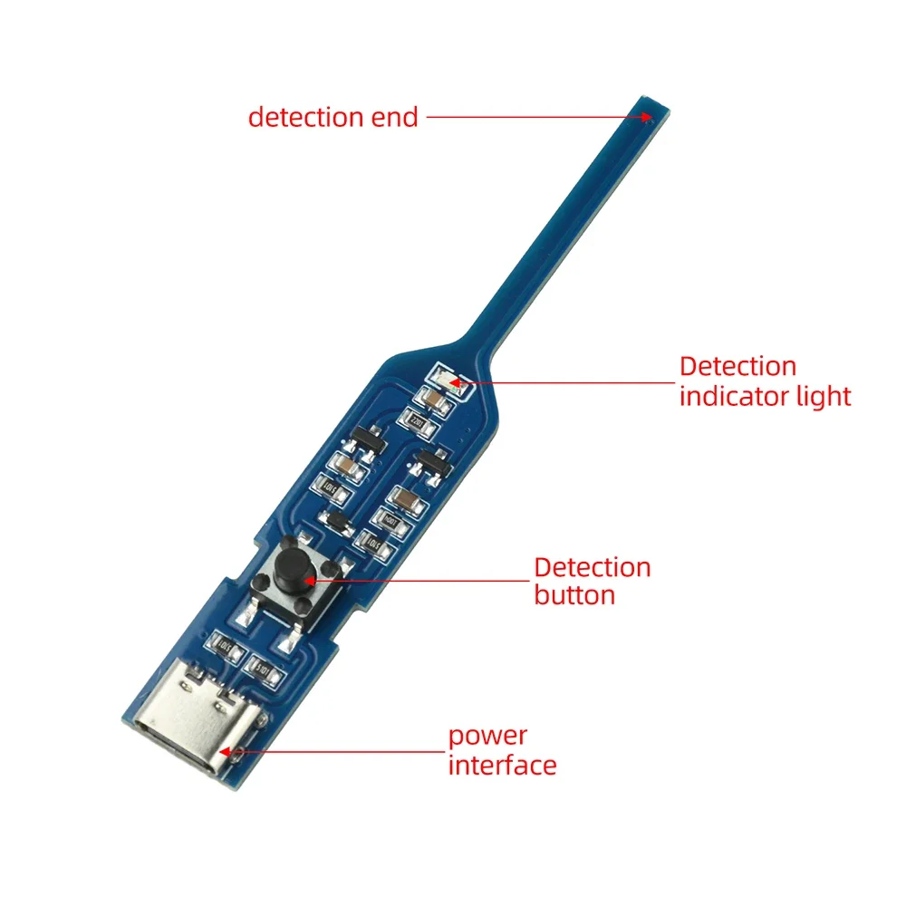 Inductance Tester Motherboard Coil Tester for PCB Repair USB-C Powered Fault Detector Electromagnetic Induction Meter
