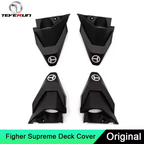 Original Pedal Light Cover For Teverun Figher Supreme/Supreme 7260R/Supreme Ultra E-Scooter Deck Cover Black Plastic Shell Parts