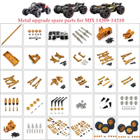 14210 14209 Mjx Hyper Go 1/14 Upgrade Parts Metal Front Steering Component for Rc Car CNC Aluminum Accessories Car Accessories