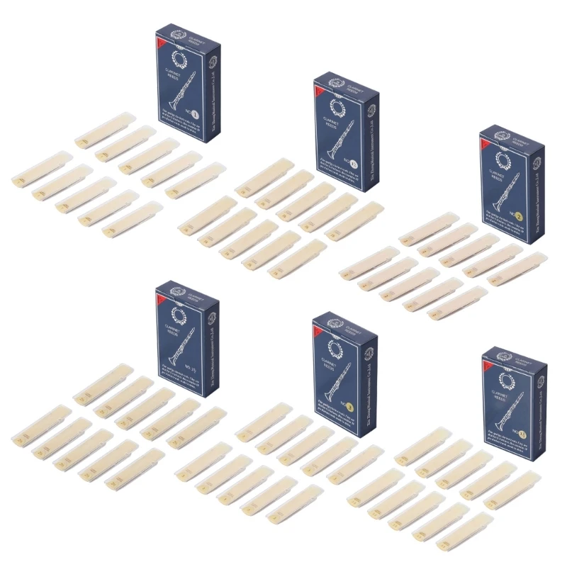 10 Uds. Cañas clarinete fuerza 1,0/1,5/2,0/2,5/3,0/3,5 cañas tradicionales para clarinete principiante y jugador