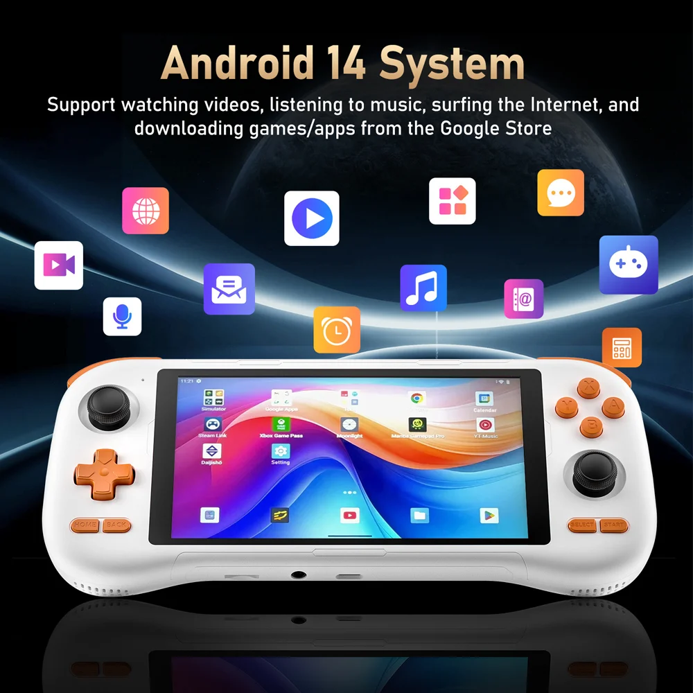 وحدة تحكم ألعاب Tolex K56 بشاشة 5.5 بوصة تعمل باللمس أندرويد 14 ريترو وحدة تحكم ألعاب محمولة T620 6G 128G WiFi 50 + محاكيات DC/MAME/PSP #3