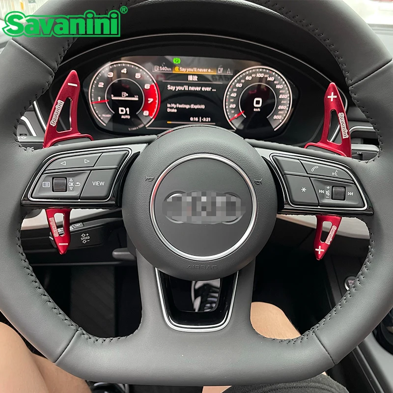 

Savanini Aluminum Steering Wheel Shift Paddle Shifter For New Audi A3 A6 A4 A7 A8 S4 S6 S7 Auto car extension