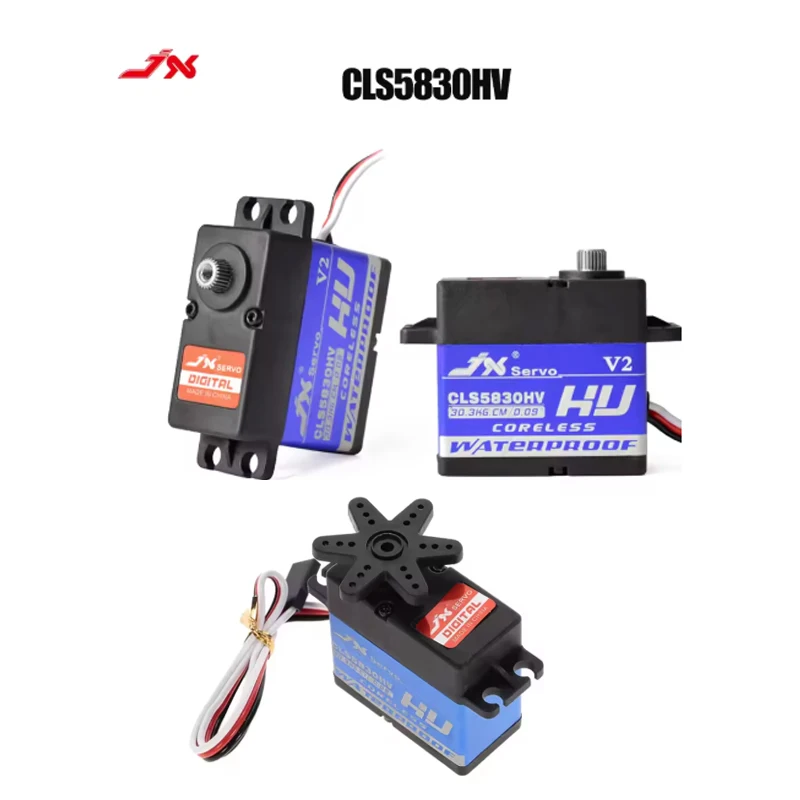 JX CLS5830HV 30KG 6-8.4V High Voltage Metal Gear Waterproof Digital Servo For 1/10 RedCat HPI Baja 1/8 RC Car Crawler Accessorie