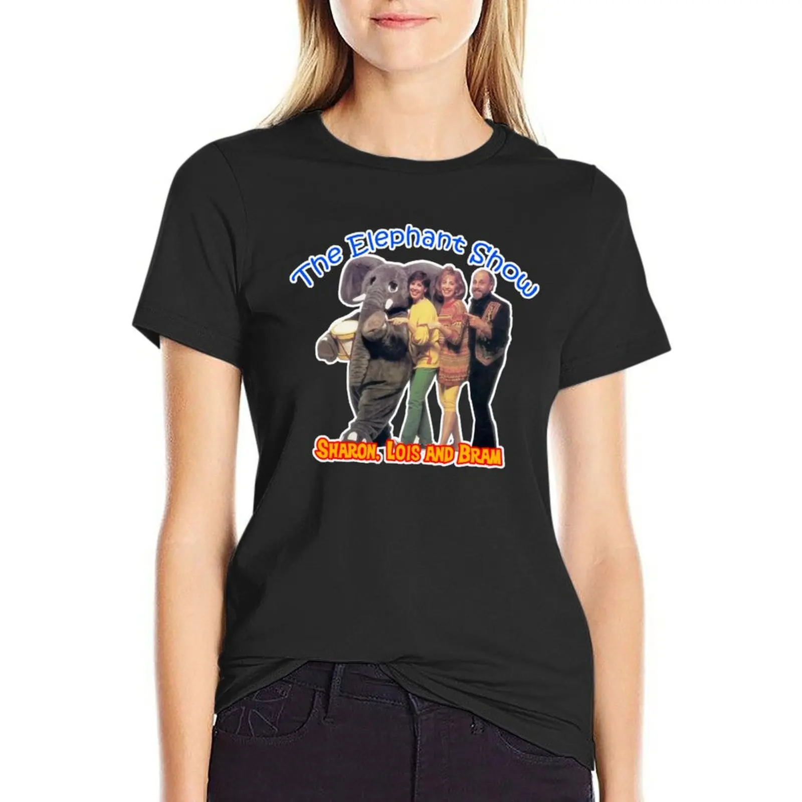 

Skinamarink Sharon Lois and Bram Elephant Show Retro 90s Throwback tribute16 T-Shirt Female clothing Woman clothes
