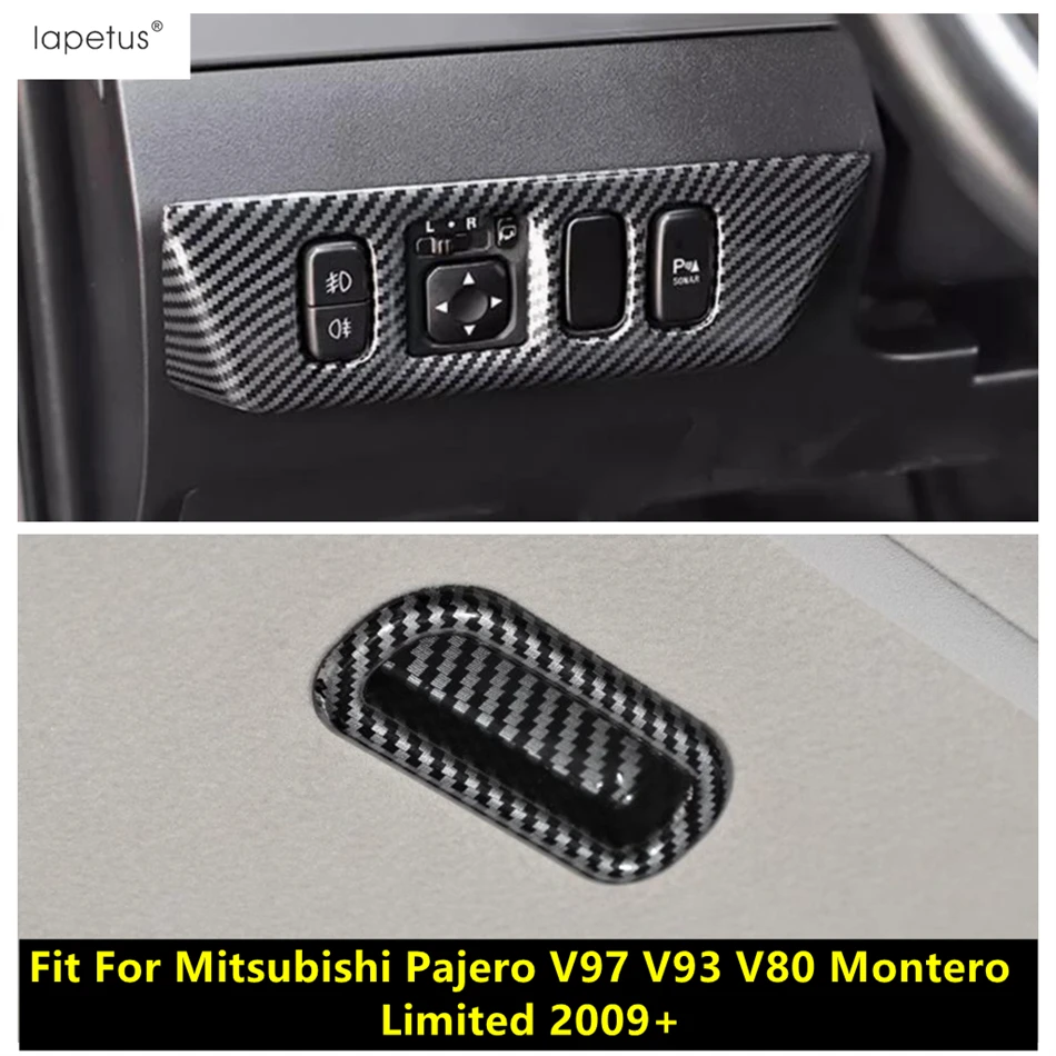 

Car Sunroof Handle / Head Light Lamp Button Cover Trim Accessories For Mitsubishi Pajero V97 V93 V80 Montero Limited 2009 - 2021