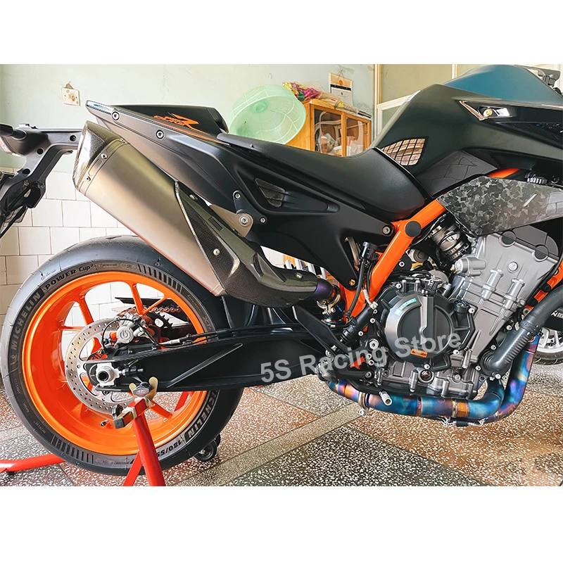 Slip For KTM DUKE 790 Adventur R Rally KTM DUKE 890 890R Motorcycle Exhaust Escape Modify Moto Titanium Alloy Mid Link Muffler