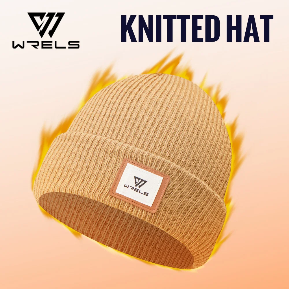 

WRELS Warm Winter Beanie Thick Knit Fashion Skull Cap Hat Thermal Fleece Lined Windproof Soft Knit Caps For Men Women Sports Hat