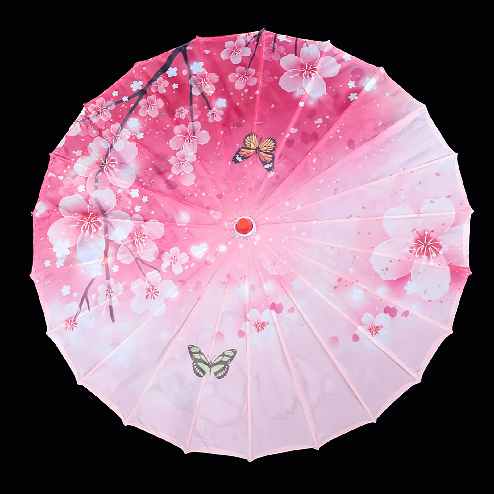 Chinese Classical Umbrella Handmade Cloth Umbrella Windproof Decorative Umbrella Dance Cosplay Prop Home Decor