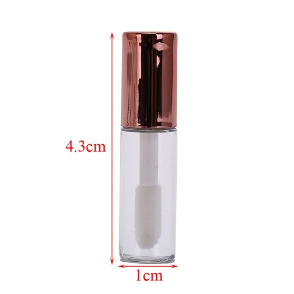 Tubos vacíos de brillo de labios para mujer, Mini botellas de bálsamo labial rellenables, tubo de brillo de labios transparente, 10 piezas, 2ml