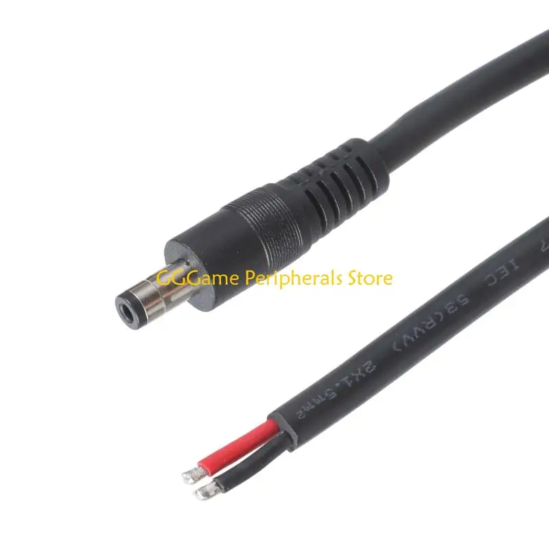 U55B 5.5 مللي متر x 2.5 مللي متر ذكر التوصيل إلى الأسلاك العارية المفتوحة نهاية سلك الطاقة توريد إصلاح كابل موصل العارية ل DVR