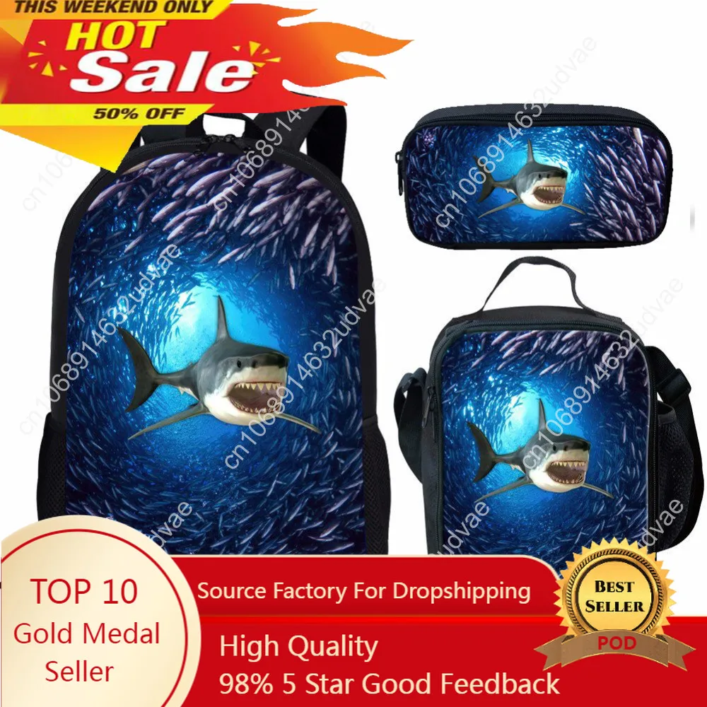 

Children School Bags set for Girls Boys Shark Dolphins Schoolbag kids Primary school Backpack Kids Satchel Mochila