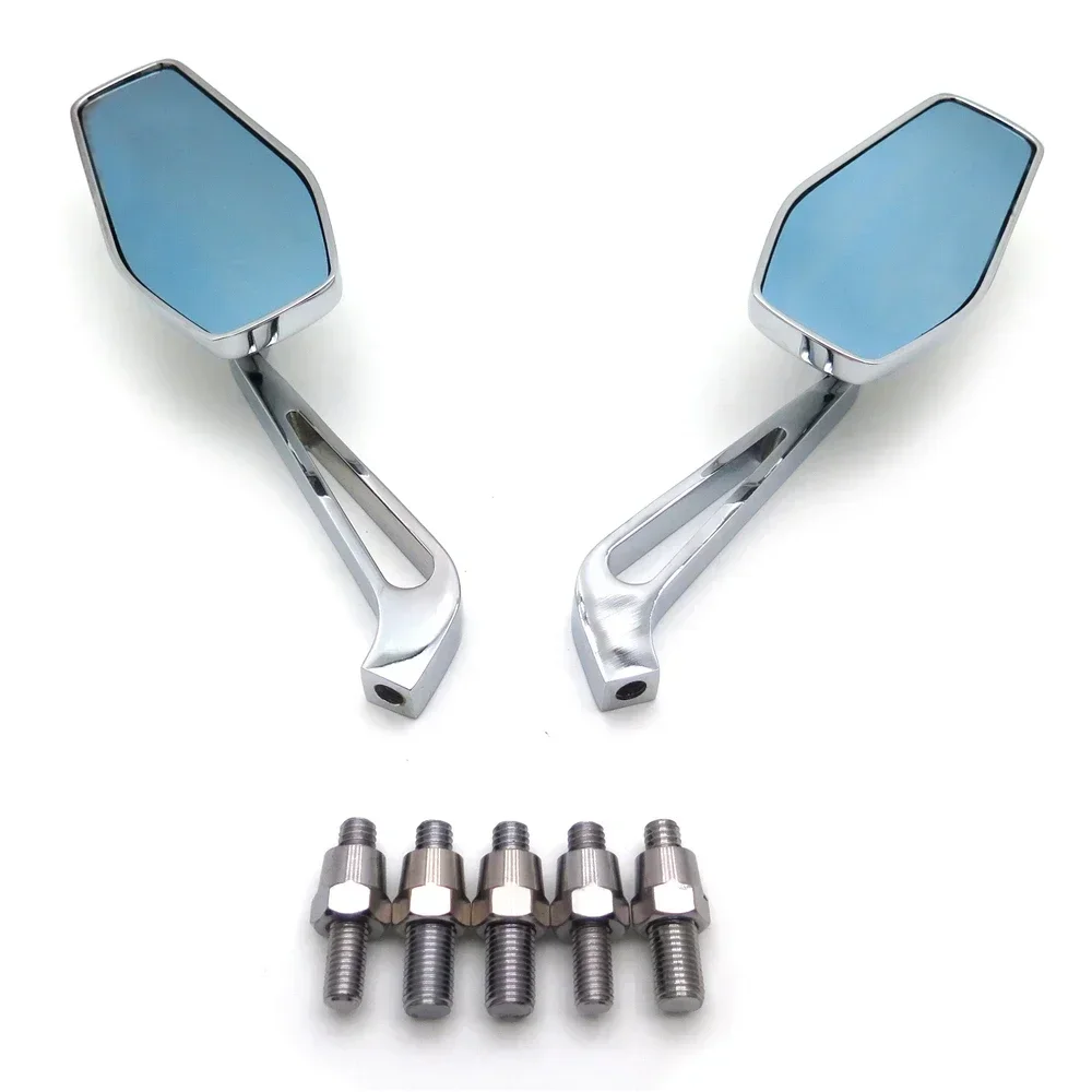 

Motorcycle Oval Mirror for Honda Suzuki Kawasaki Yamaha Harley Davidson Street Bike, Scooter, Cruiser & Chopper