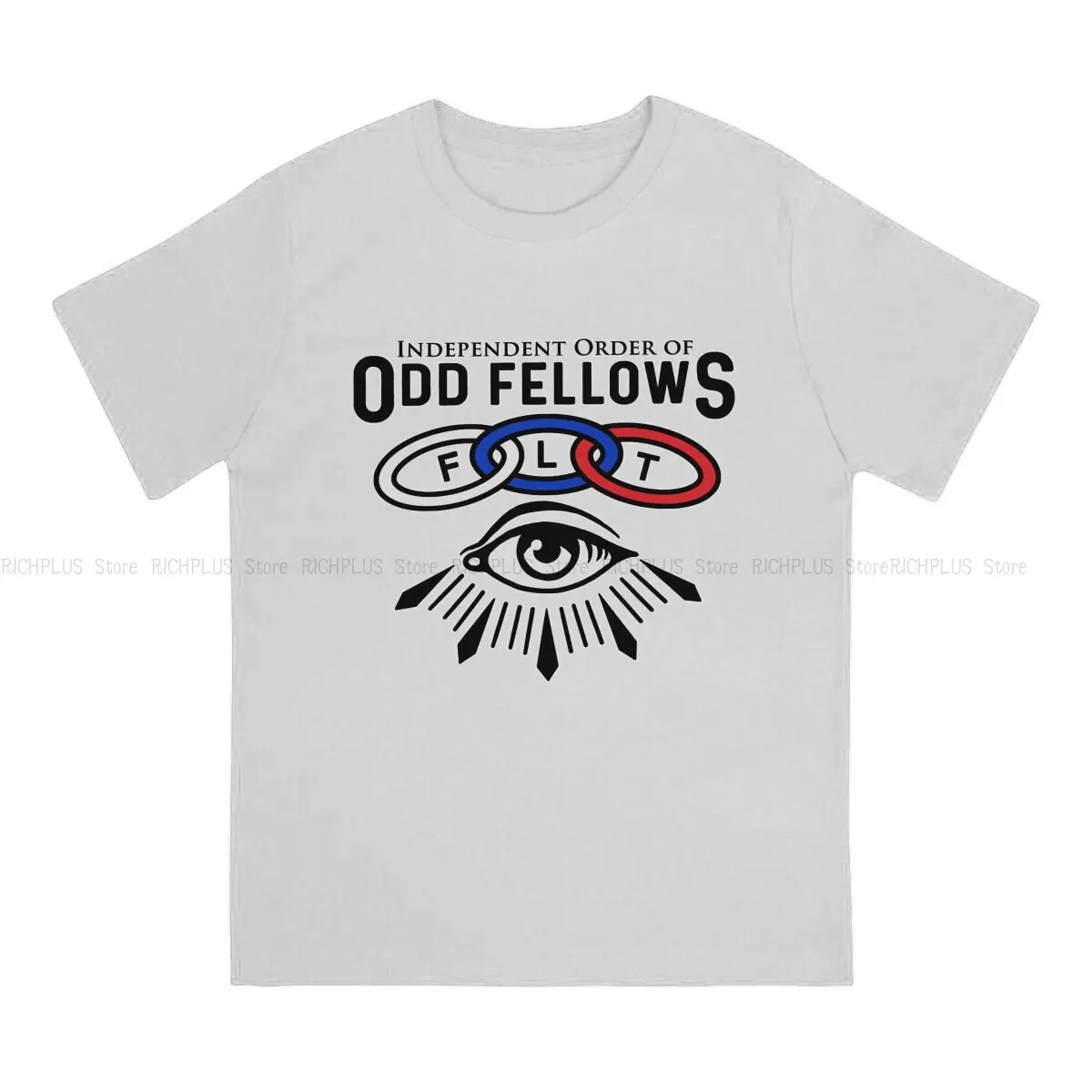 Links and Eye TShirt For Men Odd Fellows Clothing Novelty Polyester T Shirt Soft