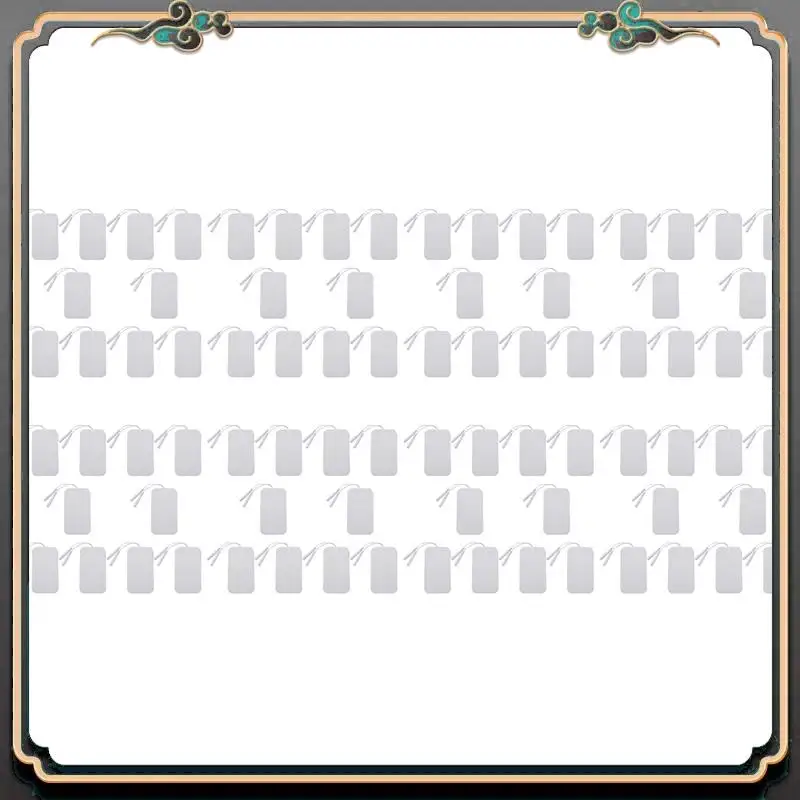 

Premium 80Pcs Self-Adhesive Electrode Pads 2Mm Plug Gel Patch For Tens Acupuncture Electrotherapy EMS Massager Stimulator
